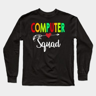 Computer Squad Teacher Back To School Long Sleeve T-Shirt